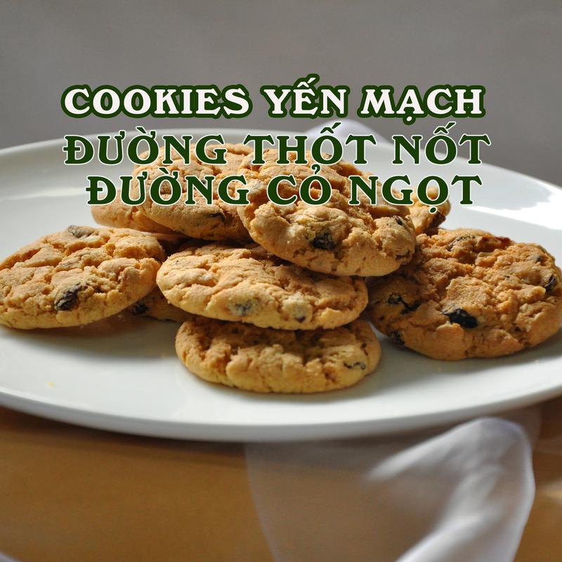 MỸ SƯỚNG BAKERY - COOKIES YẾN MẠCH THỐT NỐT- CỎ NGỌT 300GR - 3 BỊCH Bánh Quy Food Thức Ăn Ăn Vặt