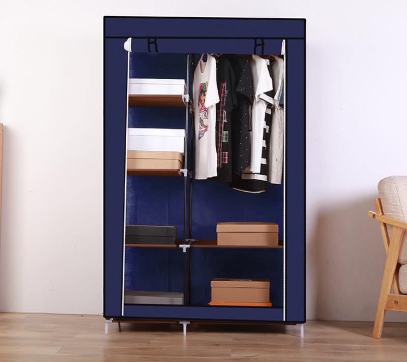 Product Introduction of Tủ vải quần áo 2 buồng 6 ngăn hàng Việt Nam cao cấp cao 170cm chất lượng cao khung Inox tĩnh chắc chắn, cứng cáp 12