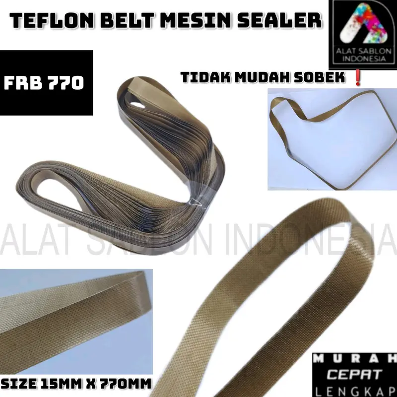 TEFLON BELT SPAREPART CONTINUOUS BAND SEALER  15MM X 770MM 0