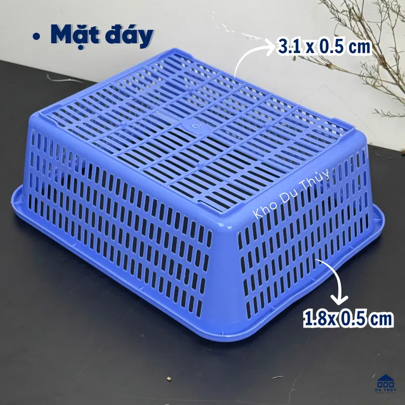 COMBO 5 CÁI Rổ nhựa chữ nhật cao 34 x 27.6 x 12.3 cm đựng đồ đa năng 2