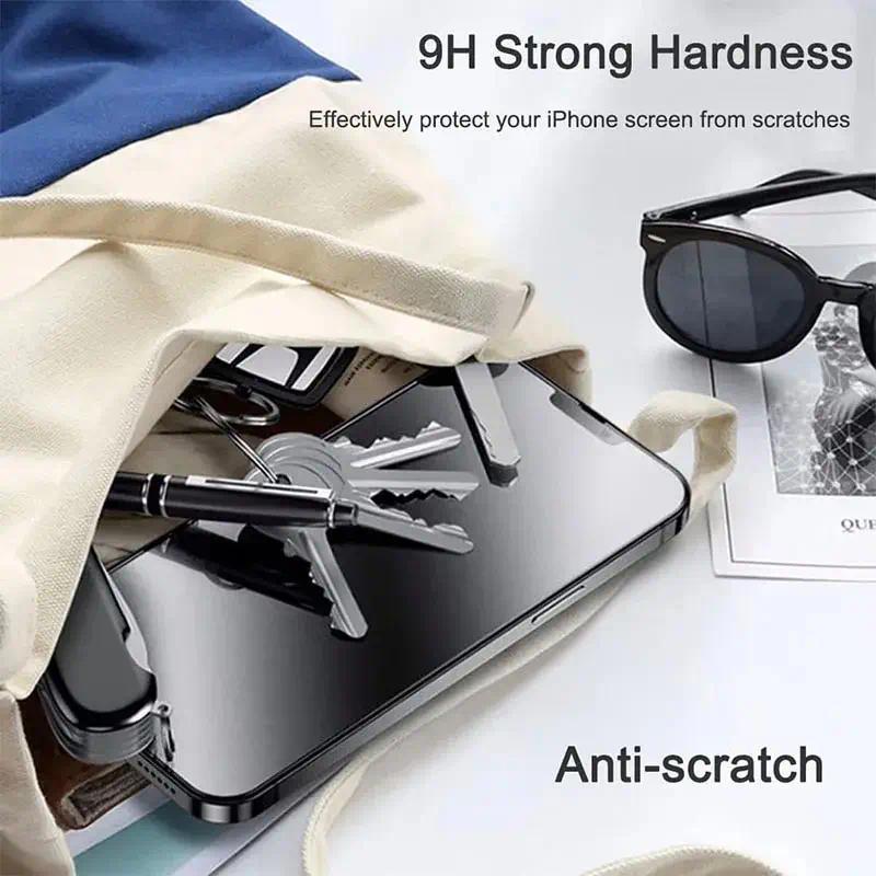 Bảo Vệ Màn Hình Riêng Tư, Kính Chống Gián Điệp, Dành Cho iPhone 14, 13, 12, 11, 15 Pro Max, Mini, 7, 8 Plus, IPhone 15 PRO, X, XR, XS MAX, SE, Có Sẵn Trong 1-5 Chiếc Phụ Kiện   13 4