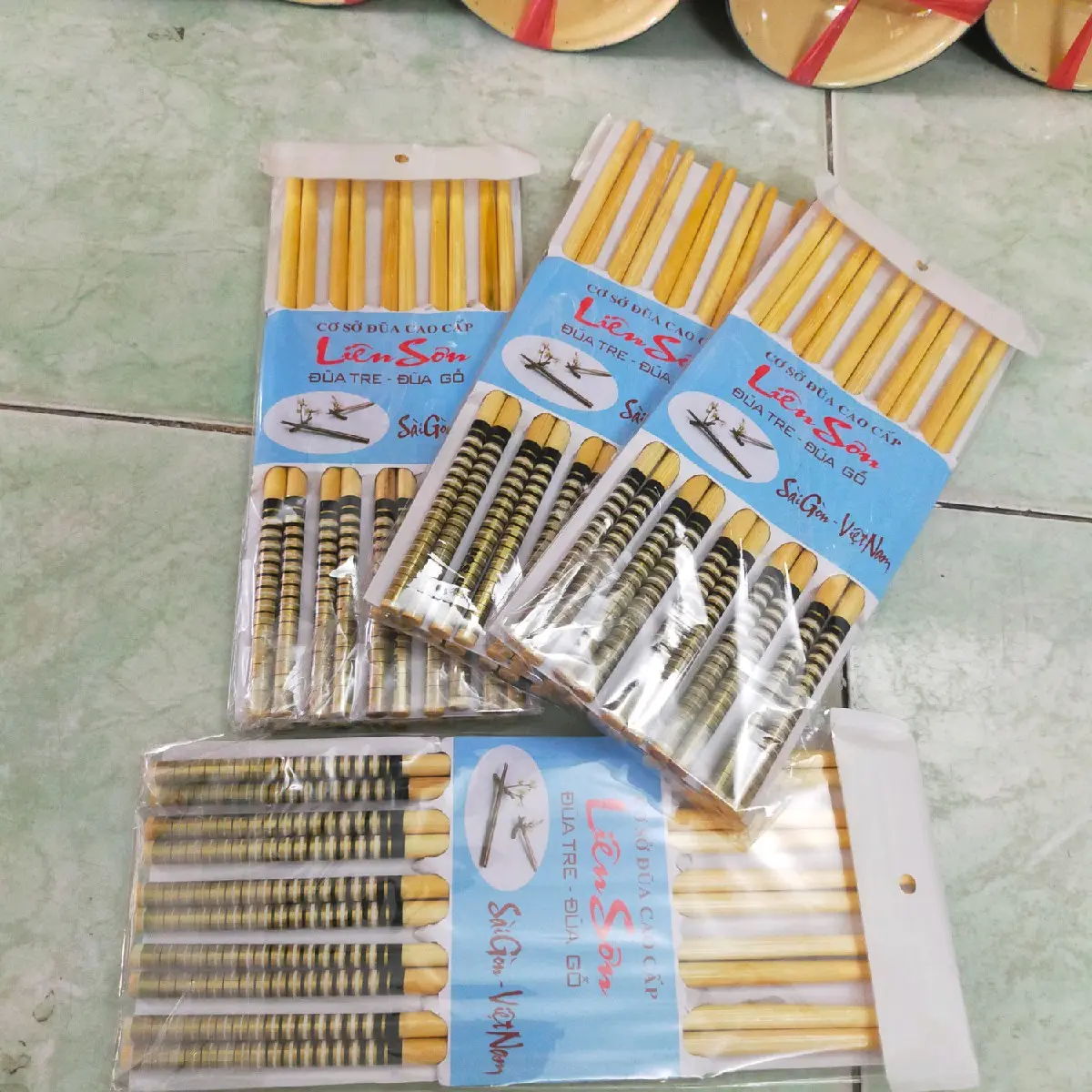 [Quà Tặng] 10 đôi Lốc đũa Tre Liên Sơn - Quà tặng trên mỗi đơn hàng combo 10 chén tại tiệm gốm nhà Mon