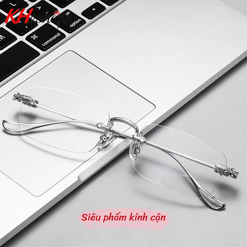 mã HY208 Kính cận không viền sẵn độ Nam Nữ Lịch Mắt Kính