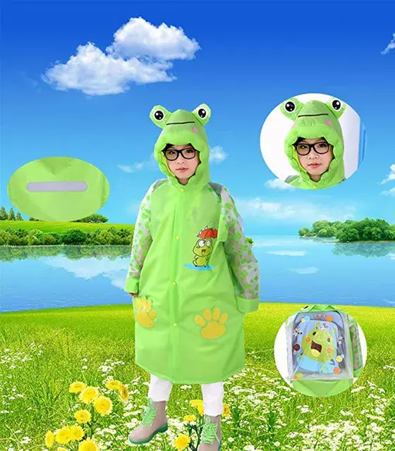 Mantel Mantol Jas Hujan Terusan Anak Perempuan Laki Laki Ransel Motif Karakter Lucu TK SD 3-12 Tahun 1