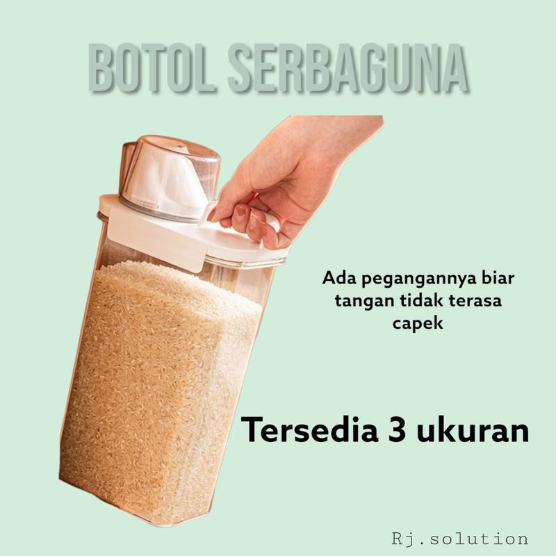 RJ Botol serbaguna/ botol detergent/ botol dry food Jar 3