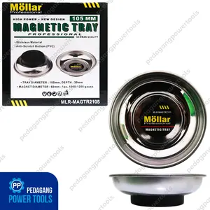 MOLLAR MAGTR2105 Mangkok Magnet 4" Set 2 pcs Wadah Baut Mur Tempat Komponen Magnetic Bowl