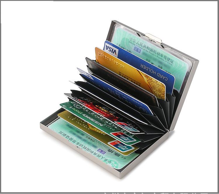 Bóp, ví đựng tiền, đựng thẻ bằng thép không gỉ sang trọng Nam Wallet 1