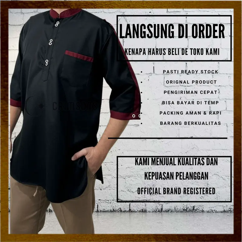 Koko Zaka Tiga per Empat + Kurta Katun Toyobo Muslim Baju 5