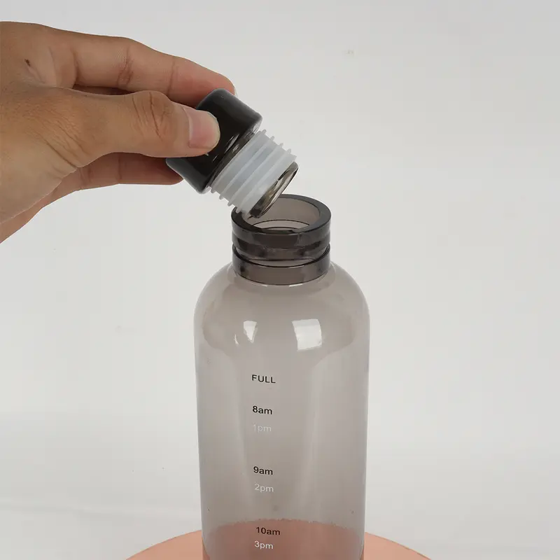 Botol Minum 500ml & 750ml I Botol Transparan I Tumbler Estetik I Botol Portable I Botol Olahraga Water Biru Bottles  Plastik  Kitchenware  Hitam  Pink 5