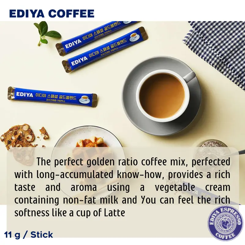 EDIYA Coffee Instan Special Gold Blend Coffee Mix 1 Box 50T 3