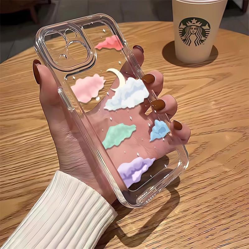 Product Introduction of 【Hot new models】Cute Clouds Phone Case For iPhone 16 15 14 13 12 11 Pro Max Mini XS X XR SE 7 8 Plus  Cover 1