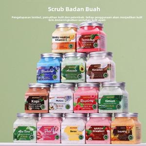 Scrub Badan Organik, 14 Wangi, Pengelupasan Tahan Lama, Pembersihan, Menanggalkan Kulit Mati sabun  donut  shaniena