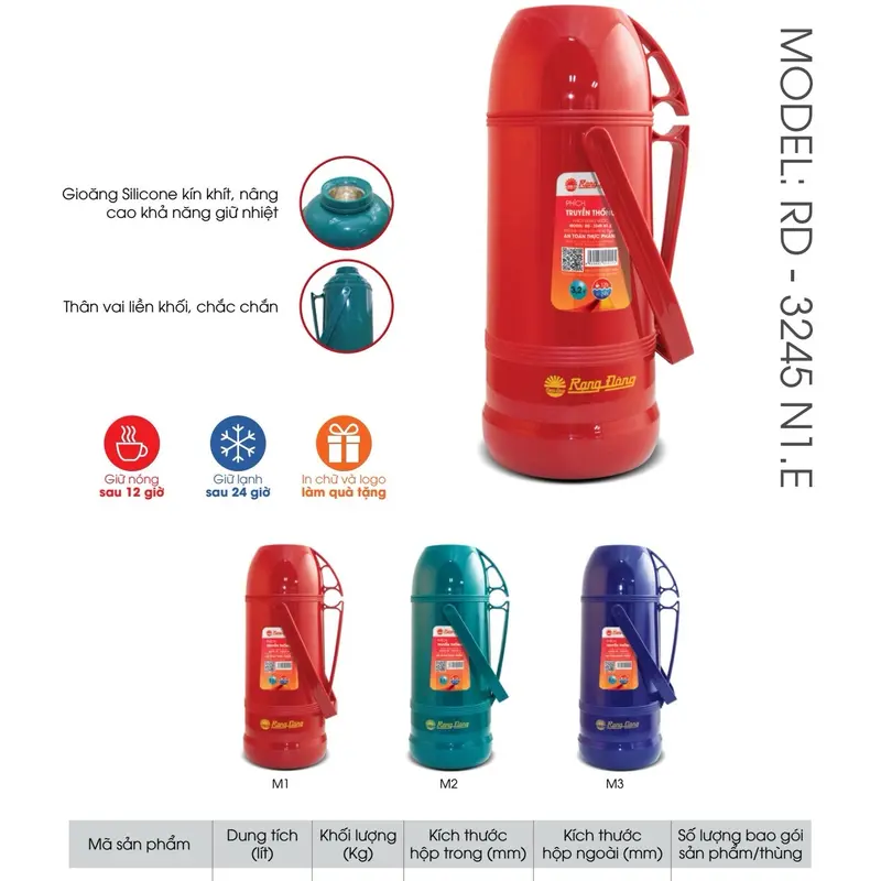Gioăng  cổ ruột  phích 2L và 3,2L Rạng Đông Cao Su 3