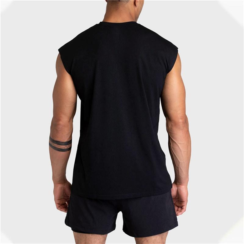 Product Introduction of 2024 Summer new Gym Vest Men Bodybuilding Sleeveless Sports Tank Top quick-drying mesh Fitness Running Tank Top men Clothes 4