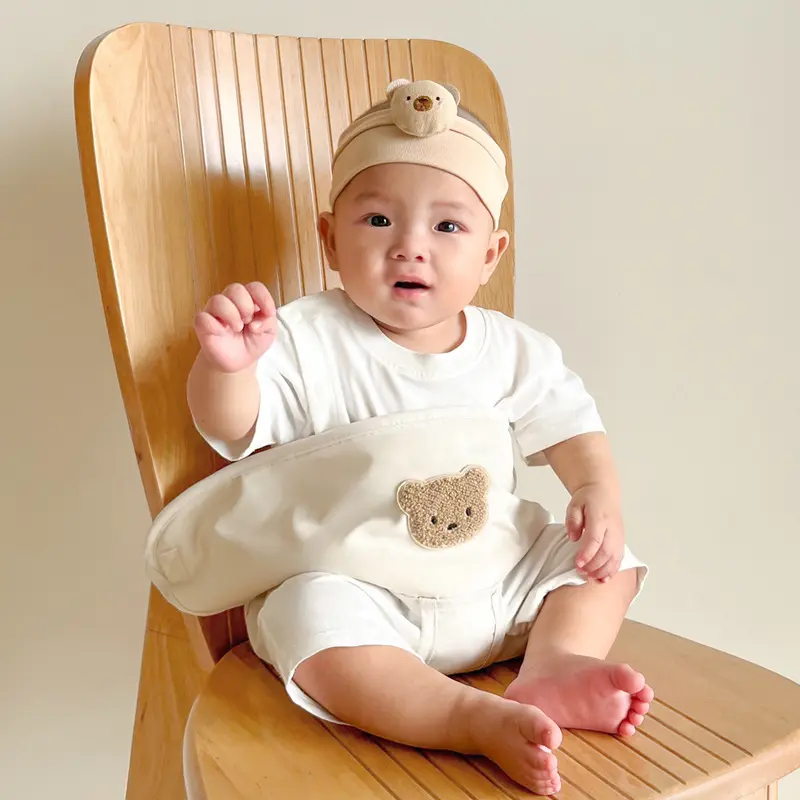Baby Portable Dining Chair with Fixed Strap Baby Dining Chair with Anti Fall Waist Belt Children's Outdoor Seat Safety Belt