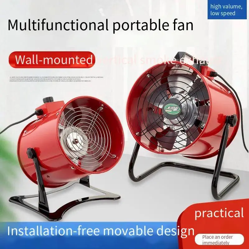 Kitchen extractor fan powerful range hood household mobile free installation small ventilation exhaust fan industrial ve