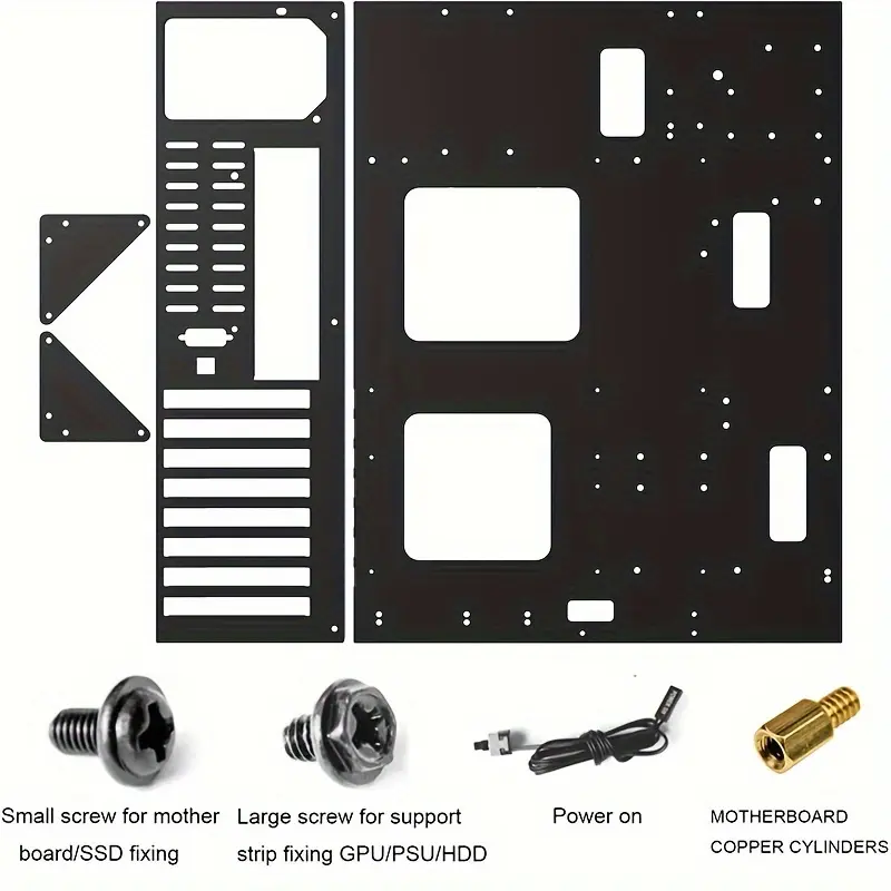 Open Computer Case, Two-Way Server E-ATX Motherboard Tray Test Stand, Test Bench, E-ATX Mid Tower, Full Pc Case, ATX Case, Matx Case, Itx Case, Computer Motherboards Test Bench