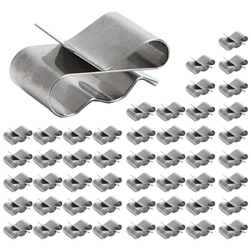 50 Pieces Stainless Steel Solar Panel Cable Clips PV Module Wire ...