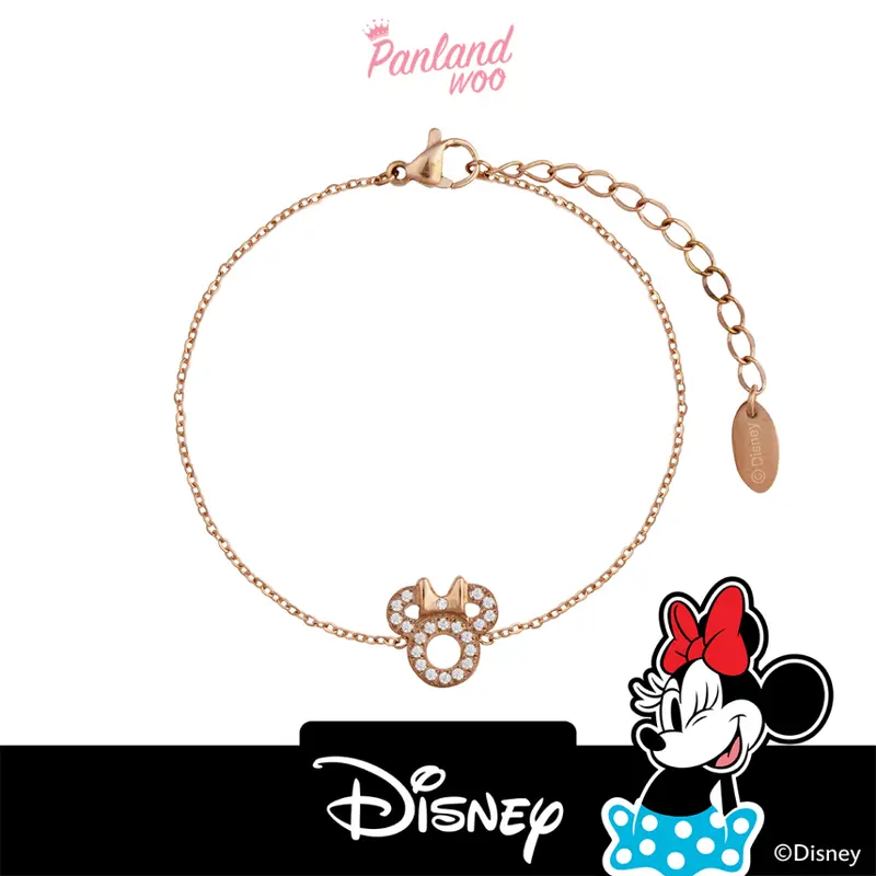 Panlandwoo - Mickey & Minnie Mouse Collection - Gelang Tangan Titanium Wanita Fely Ribbon 0