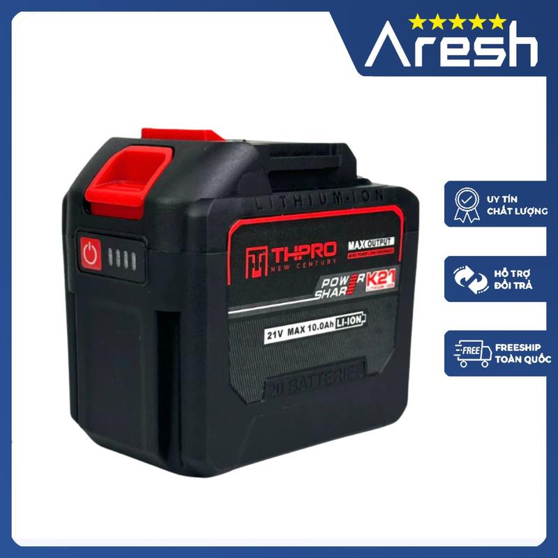 Pin 20 Cell THPRO Dòng Xả Cao Chân Pin Phổ Thông 4cm Có Đèn Led Báo Pin Bảo Hành Chính Hãng 6 Tháng