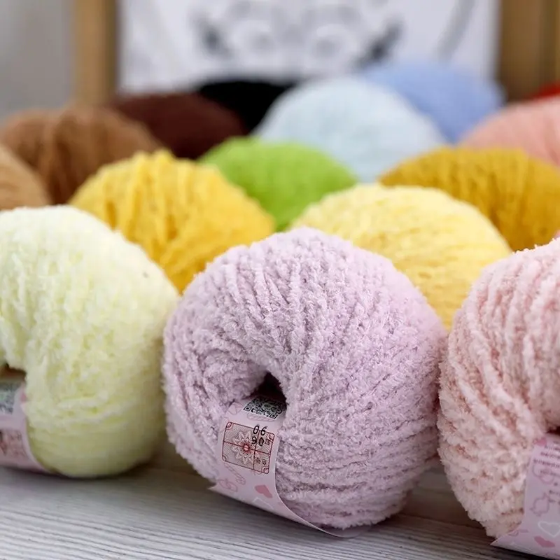 Len xù xiaoke, len xù baby 50g móc Loopy, móc thú, làm mũ, làm khăn… 2