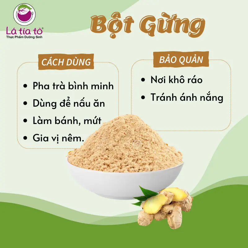 BỘT GỪNG NGUYÊN CHẤT HŨ 60GR