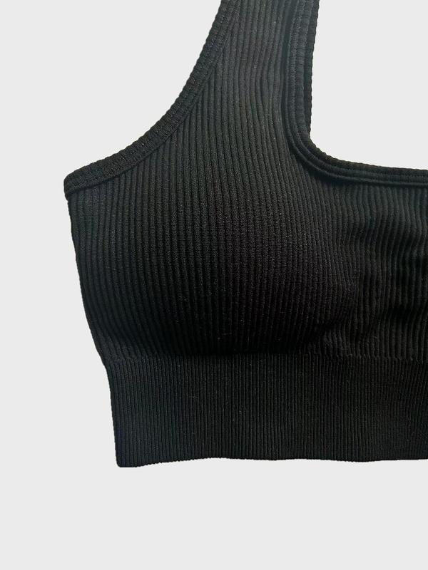 Women's Solid Backless Sports Vest, Breathable Comfortable Square Neck Sports Top for Yoga Gym Workout, Ladies Sportswear for All Seasons 7