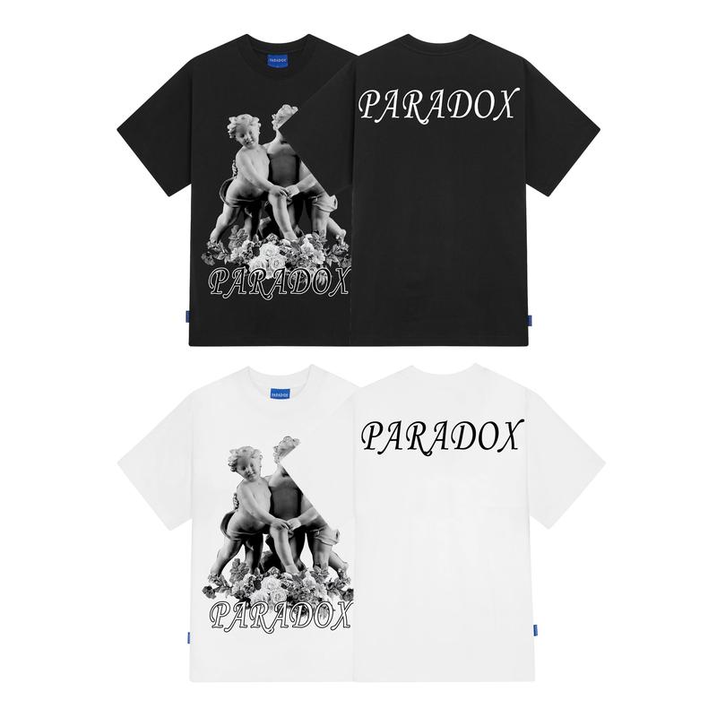 Áo thun Nam Cổ Tròn Cotton Menswear PARADOX ALLIES TEE - Đen, Trắng Top