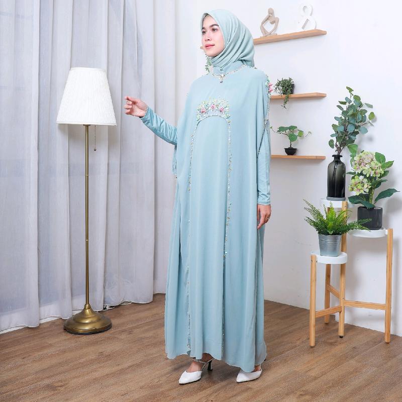 KAFTAN DAHLIA "TANPA DALAMAN" Lebaran Formal Panjang Mewah 5