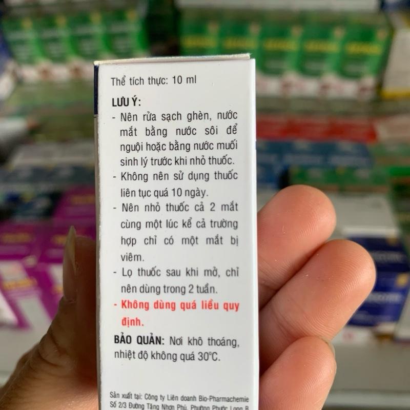 BIO-GENTADROP điều trị chứng đỏ mắt, đục giác mạc, viêm mắt đo nhiễm trùng 2