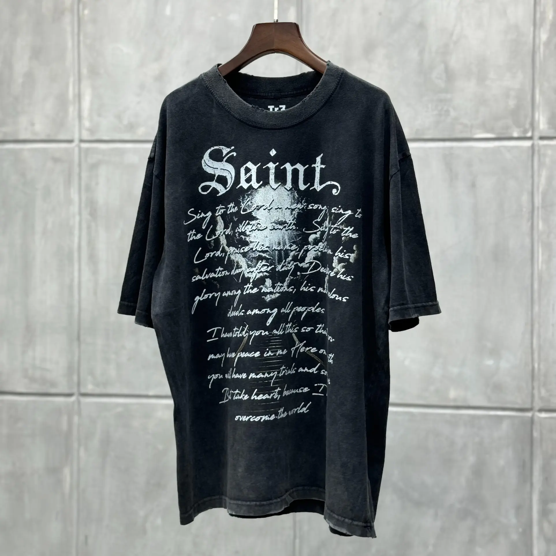 Áo thun wash SAINT INRI - form oversize