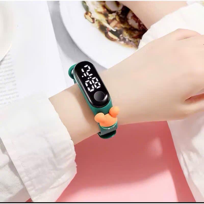 Đồng Hồ Đeo Tay Kỹ Thuật Số LED Dây Silicon,Đồng Hồ Kiểu Hoạt Hình Thời Trang 4