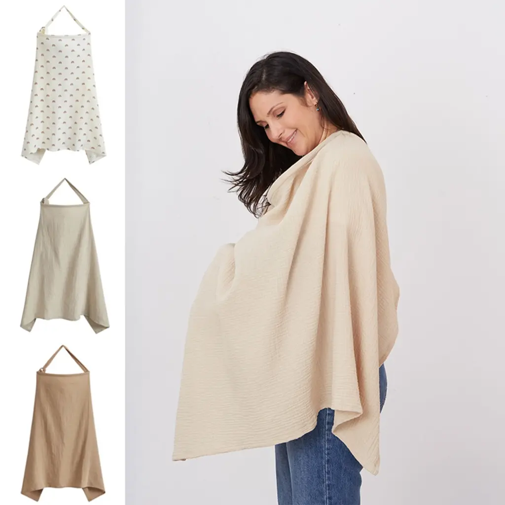 Áo choàng cho con bú, vải Muslin thoáng khí, áo choàng cho con bú, cần thiết cho việc cho con bú, áo choàng cho con bú riêng tư, áo choàng cho con bú