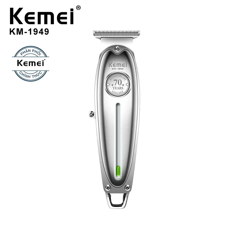 Tông đơ bấm viền Kemei KM-1949 bản lưỡi mỏng bấm siêu bén và sắc nét. 1