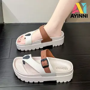 AIYINNI Sandal jepit wanita yang bergaya Sandal wanita kontemporer