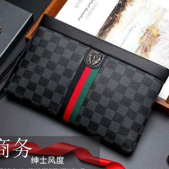 [90% Positive Feedback Rate] Men's Clutch 2022 New Clutch Men's Trendy Men's Bag Bags Business Hand Bag Big Brand Briefcase Men's Large Capacity 0