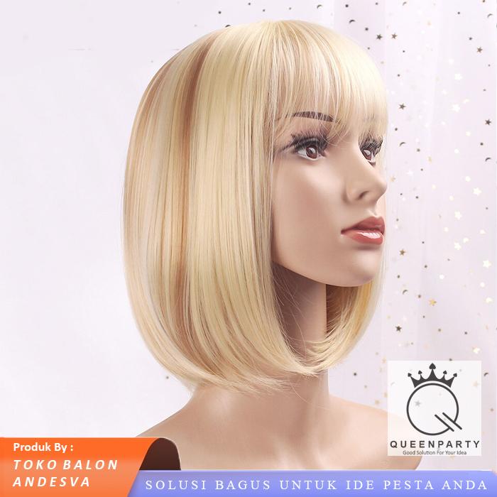 Wig Bob / Rambut Palsu Lurus Allsize / wig costplay Bob / Rambut Lurus Bob Palsu wig 6