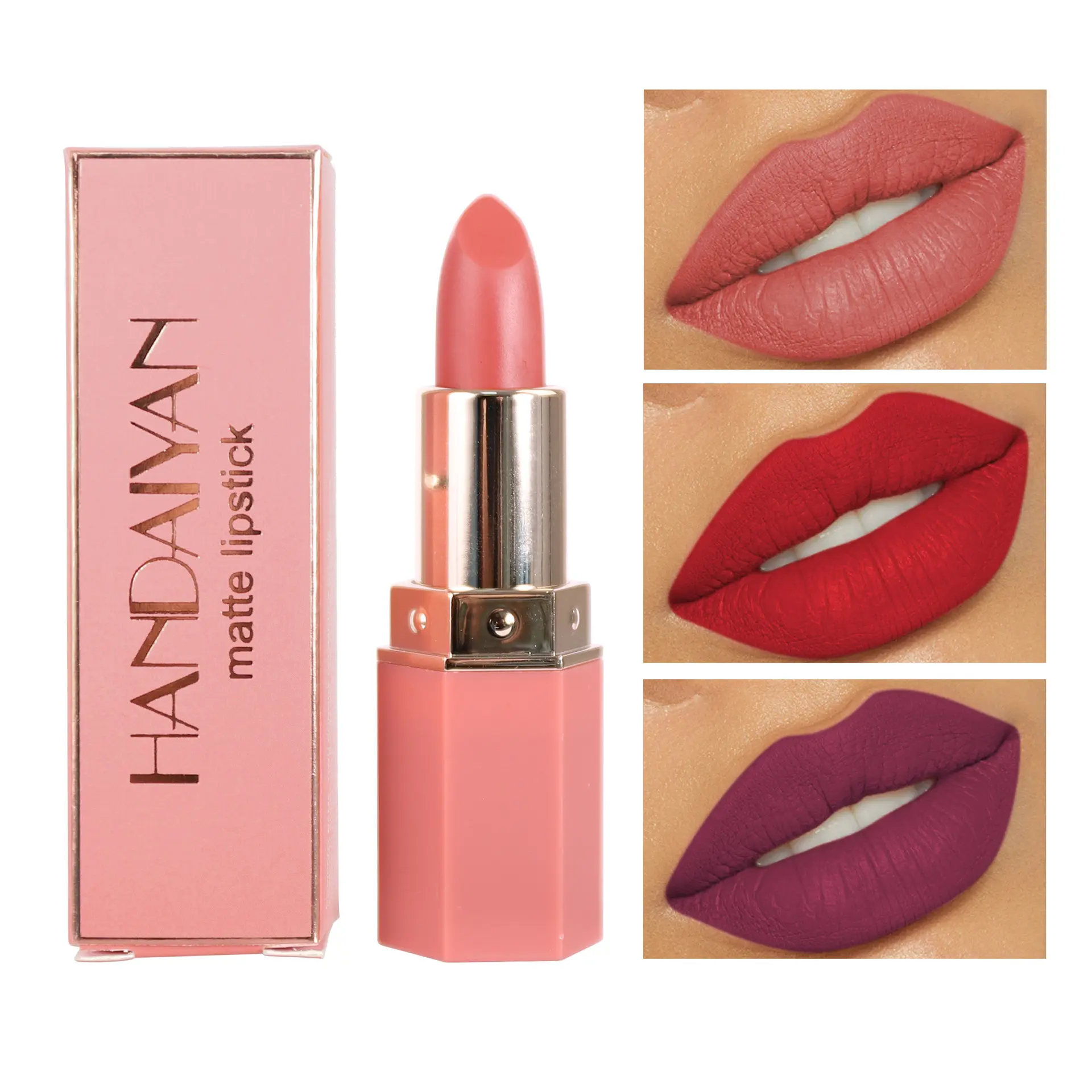 6-Color Matte Nourishing Lipstick Lipstick Gloss Glossy  Lipgloss Makeup Cosmetic Lip Care