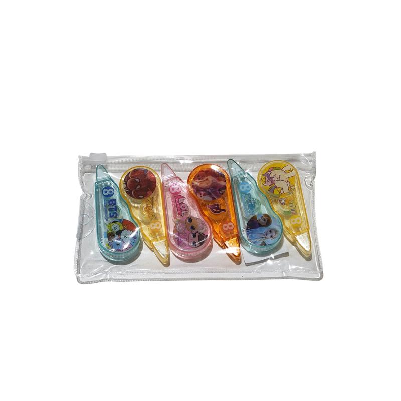 Tipex Kertas Squeezy 1 Set isi 6 / Correction Tape / Tip-EX Roll Murah 5