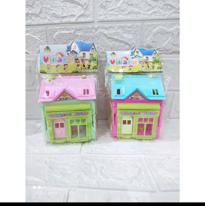 Mainan Anak Rumah Villa Ku  OCT2902 Game Cewek Set Hadiah Beraneka warna Rumah Doll Toys