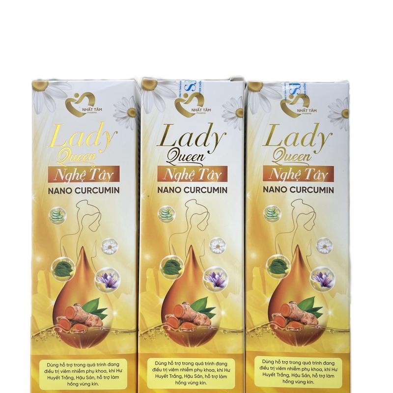 -(che tên) Dung dịch vệ sinh phụ nữ Lady Queen nghệ tây chai 150ml - Hỗ trợ dưỡng ẩm, làm sạch, khử mùi dịu ngứa, giúp thơm cấp ẩm hạn chế viêm nhiễm