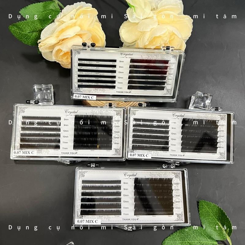 Product Introduction of Mi khay Crystal cong C - DỤNG CỤ NỐI MI Lông mi giả _ Dụng cụ nối mi _ Phụ liệu nối mi Mi Tâm 12