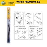 Gambar Wiper Mobil TOYOTA Starlet Kotak 16” + 16” (2pcs) - HELLA Premium 2.0 - TOYOTA Starlet Kotak 16” + 16” dari Hella Indonesia Official Store Kota Administrasi Jakarta Pusat 4 Tokopedia