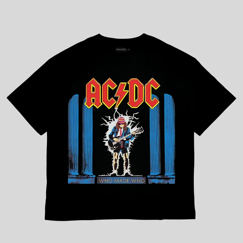 DISASTR Kaos Black Tshirt ACDC Who Made Who 0