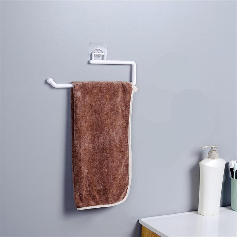 Paper Towel Holder, 1 Count Wall Mounted Tissue Holder, Kitchen Cabinet Roll Holder for Home Bathroom Dormitory Dining Room 4