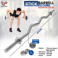 Gambar Stick curl 120/2,5cm BM-A168/STC/CURL120/2,5/Barbell/Barbel/Dumbbell/Dumble/Fitness/Gym dari Ototpro Surabaya Kota Surabaya 1 Tokopedia