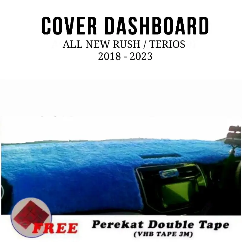 Cover Dashboard Mobil All New Rush / Terios (Bulu Rasfur) Free Perekat | Car Interior Accessories