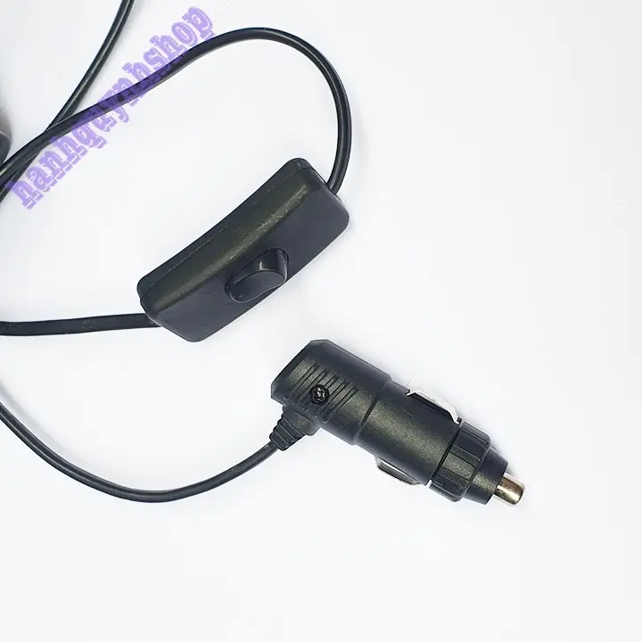 Quạt Kẹp Trên Xe Ô Tô Lồng Sắt Đen 12 và 24v Cánh sắt  - Đường Kính 22cm 8