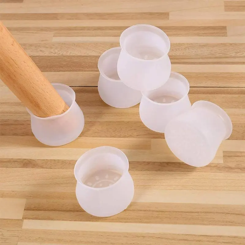 Nắp Chân Ghế Bằng Silicon, Bộ 4 Cái, Miếng Đệm Đồ Nội Thất Bàn Bọc Chân, Bảo Vệ Sàn