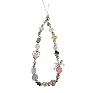 Rantai Mudah Alih, Gaya Ins, Aksesori Gadis Sejuk dan Tegar Loket Rantai Mudah Alih, Tali Manik DIY Buatan Tangan, Loket Kamera, Rantai Kunci, Sarung Fon Telinga, Tali Anti Kehilangan, Penyangkut Beg, Aksesori Gadis Bergaya